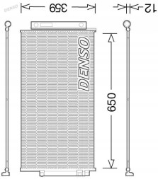 Denso DCN09047 Очисник радіатора кондиціонера dcn09047 denso
