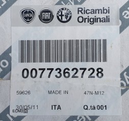 Fiat OE 77362728 Двигун склоочисника fiat ідея lancia musa 77362728