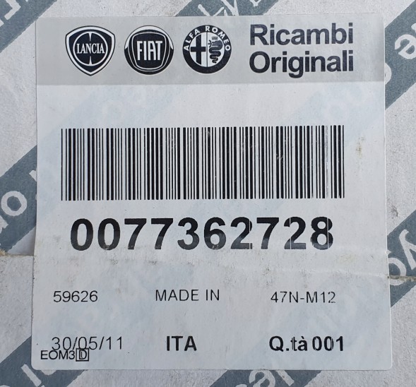 Fiat OE 77362728 Двигун склоочисника fiat ідея lancia musa 77362728