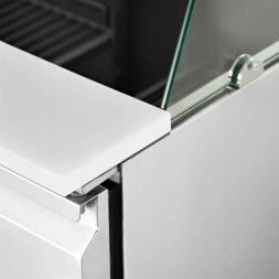 Китай WEW-SC-HP-1018046 Холодильний стіл Royal Catering 3-дверний 368л 8x GN Гастрономія CE