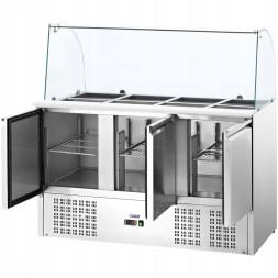 Китай WEW-SC-HP-1018046 Холодильний стіл Royal Catering 3-дверний 368л 8x GN Гастрономія CE
