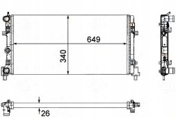 Behr Hella Service BRH8MK 376 754-281(iMOTO) Охолоджувач vw polo 1,2 1,4 09- behr hella + набір водія #37