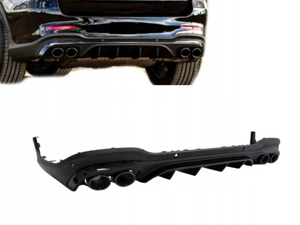 Китай DMX2535 Mercedes GLC X253 SUV AMG дифузор, чорний