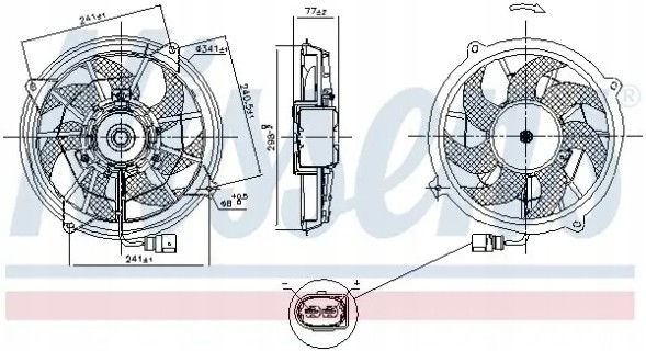 Nissens 85909 Вентилятор радіатора 85909 nissens seat vw