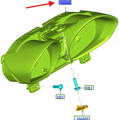 Ford OE ЛІЧИЛЬНИК ТАХОМЕТРА FORD TRANSIT MK7 2088819 _ EU76-10849-CK