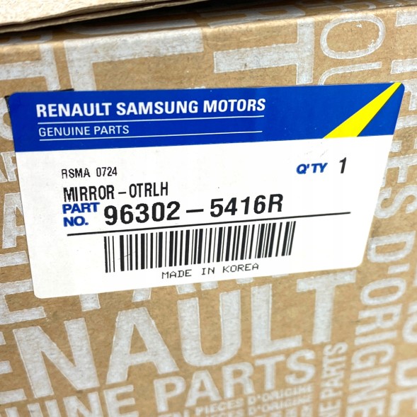 Renault OE OE дзеркало ліве 7PIN Renault Koleos I 963025416R