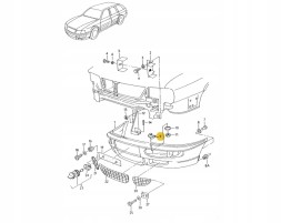 Audi OE 8A0955101 Насадки омивача фар kpl audi 80 rs2