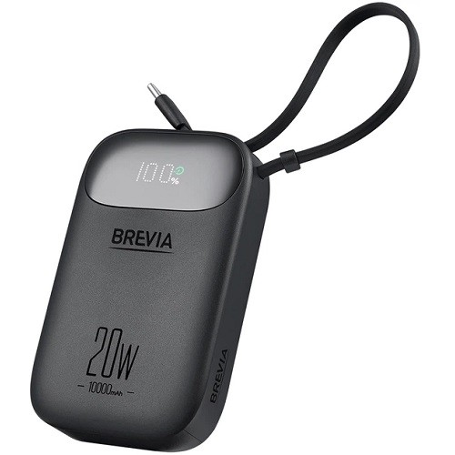 45420CMB BREVIA Універсальна мобільна батарея BREVIA 10000mAh 20W CompactMini cable