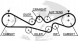 Gates GATK015537XS Комплект грм k015537xs gates subaru