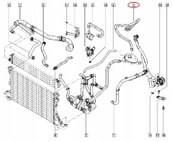 Renault OE 140553440R 9241300Q1A Трубка охолодження renault master iii 10> бака вирівнювання