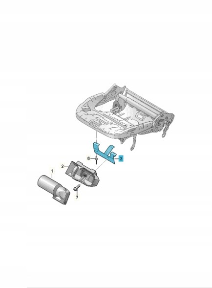 Volkswagen OE 5H0860290 Тримач для вогнегасника ASO VW AUDI SKODA SEAT