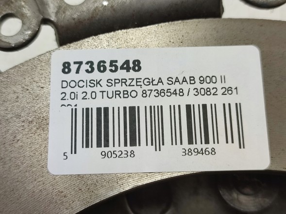 Saab заводська комплектація 8736548 Притиск зчеплення saab 9-3 2.0 турбо 1998-2003 8736548 / 3082261001