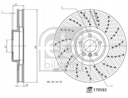 Febi bilstein 179593 Гальмівний диск 179593 febi bilstein