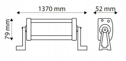 TT Technology TT.28300SL Практична світлодіодна рампа SLIM 300W, 1370mm, 20000Lm, 10-30V, ECE R10