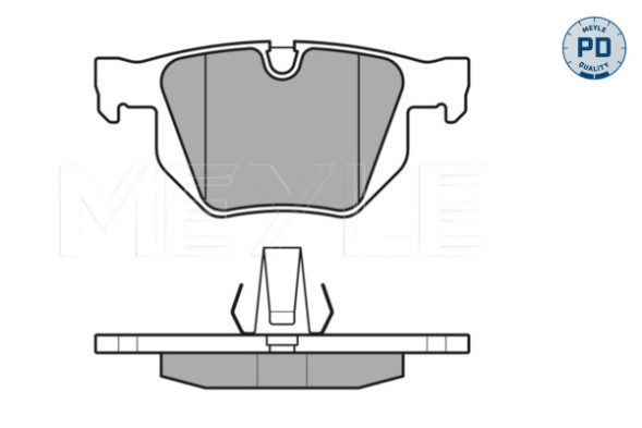 025 212 8217 PD MEYLE Комплект гальмівних колодок з 4 шт дисків