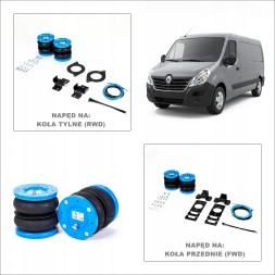 MTT System 0021_1M ПОДУШКИ ПНЕВМАТИЧНІ підвіски для Renault Master III IV 2010-2025 1М