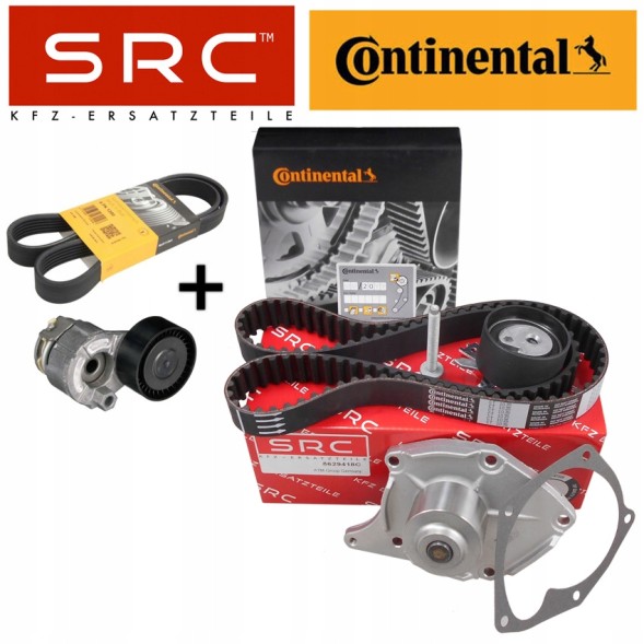 SRC CT.1035WP3s+55607+6PK1200 КОМПЛЕКТ ГРМ + ВОДЯНА НАСОС + НАТЯЖУВАЧ ПАСУ DACIA NISSAN RENAULT 1.5DCI