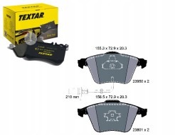 Textar PRO/2395001 TEX Гальмівні колодки vw фронт а4 a6 04- textar + помічник зіткнення #34