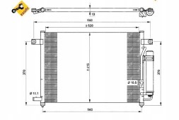 NRF NRF35767(iMOTO) Конденсатор кондиціонера chevrolet aveo kalos 1,2 1 + набір водія #37