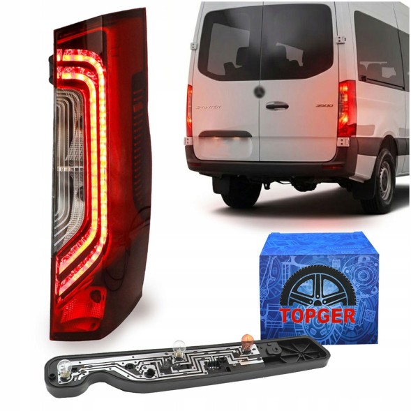 TOPGER KLR-ME-103+ELEK SPRINTER 910 ЗАДНІЙ ЛІХТАР ПРАВИЙ MERCEDES SPRINTER 910 2018 ЕЛЕКТРИКА LED