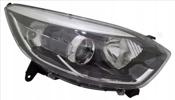TYC 20-14696-15-2 Фара лампа renault captur 13- /л/чорна