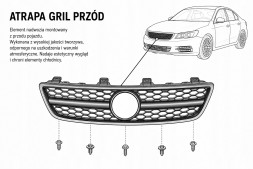 Китай 3G0853651DJ Муляж решітки радіатора передньої Volkswagen Passat B8 2020-2023