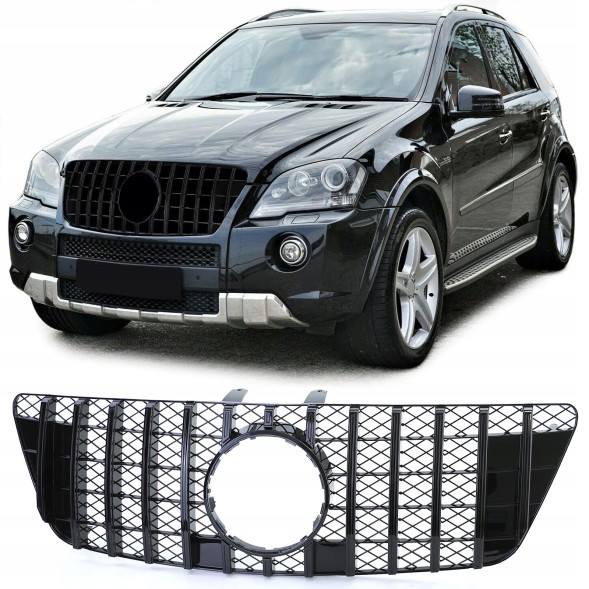 Green Parts GRILL ATRAPA MERCEDES ML W164 08-11 LIFT czarny ГРИЛЬ АТРАПА MERCEDES ML W164 08-11 LIFT PANAMERICANA чорний