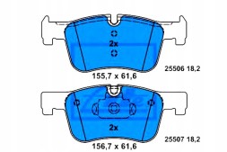 ATE 58889581 ATE Ate13.0460-3866.2 колодки хам. Bmw фронт 1/3/4 1,5- + помічник водія #33