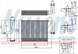 Nissens 92327 Випаровувач кондиціонера 92327 nissens