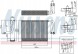 Nissens 92327 Випаровувач кондиціонера 92327 nissens