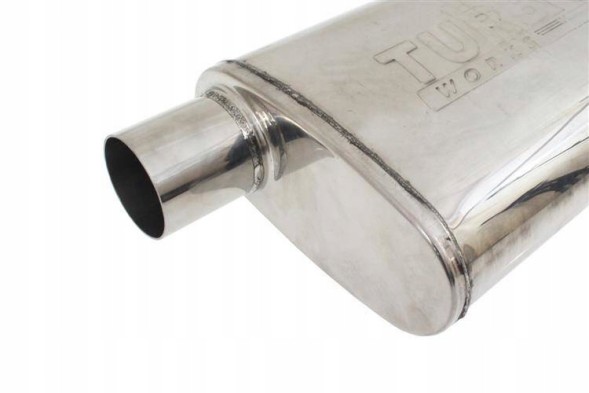 Turboworks TW-TL-604 Глушник центральний камерний 76мм turboworks 304ss 355мм