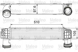 Valeo 818664 Охолоджувач повітря інтеркулер 818664 valeo bmw 3
