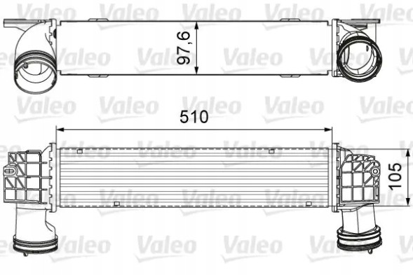 Valeo 818664 Охолоджувач повітря інтеркулер 818664 valeo bmw 3
