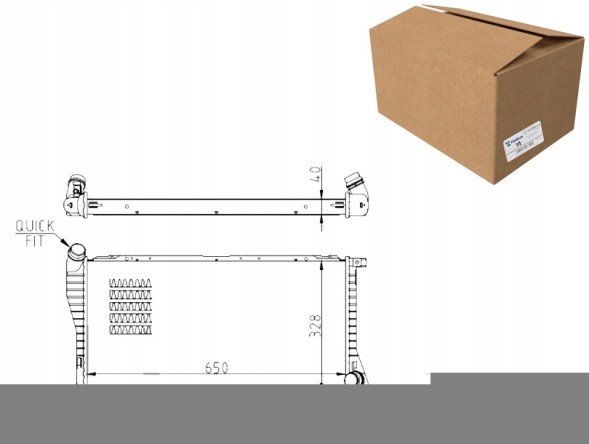 Abakus 004-017-0033-B Радіатор охолодження bmw 5 e39 7 e38 17112247345