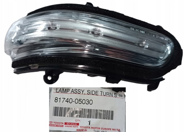 Toyota заводська комплектація 81740-05030 Toyota oe avensis t25 поворотник дзеркала лівий
