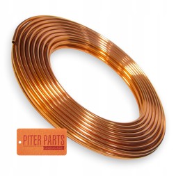 PiterParts RUMI10-12/1_P Rurka miedziana 12x1 przewody paliwowe - 10 metrów Трубка паливна мідна м'яка 12 мм 10 м паливопровід