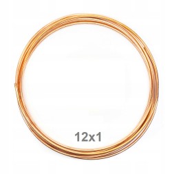 PiterParts RUMI10-12/1_P Rurka miedziana 12x1 przewody paliwowe - 10 metrów Трубка паливна мідна м'яка 12 мм 10 м паливопровід