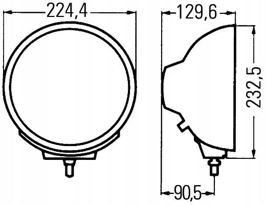 Hella 1F8 007 560-051 Галогеновий дальній прожектор 1f8 007 560-051