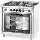 Китай WEW-SC-HP-1000919 Газова плита Hendi 5 пальників з конвекційною духовкою для ресторанів