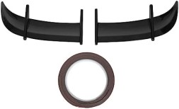 0AMS Universal Spoiler, ABS Car Akcesoria ALERON Universal Deportivo Para Auto z Klejami do Bagażnika Samochodowego (Jasna czerń) УНІВЕРСАЛЬНИЙ СПОРТИВНИЙ СПОЙЛЕР ABS ДЛЯ БАГАЖНИКА АВТОМОБІЛЯ ЧОРНИЙ