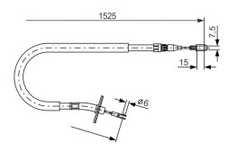 1987477858 BOSCH Трос гальма
