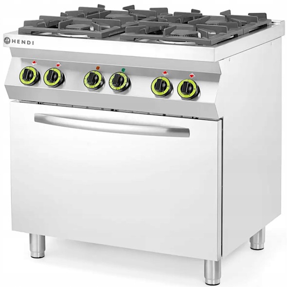 Китай WEW-SC-HP-1000921 Газова плита Hendi 4 конфорки, електрична конвекційна духовка GN1/1