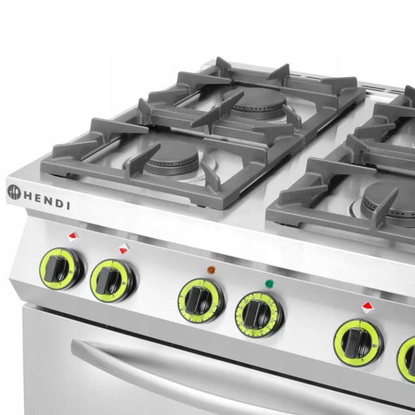 Китай WEW-SC-HP-1000921 Газова плита Hendi 4 конфорки, електрична конвекційна духовка GN1/1