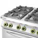 Китай WEW-SC-HP-1000921 Газова плита Hendi 4 конфорки, електрична конвекційна духовка GN1/1