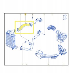 Пропарц Кравчик PP 01 0802 PRZEWÓD RURA WĄŻ TURBO INTERCOOLERA NISSAN X-TRAIL RENAULT KOLEOS 1.3 144607FY0A Шланг турбо труба nissan x-trail renault koleos 1.3