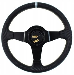 Slide SLIDE+NABA-E46 СПОРТИВНЕ КЕРМО ET-35 ЧОРНЕ, ДИЗАЙН CARBON SLIDE + ПЕРЕХІДНИК (СТУПИЦЯ) ДЛЯ BMW E46