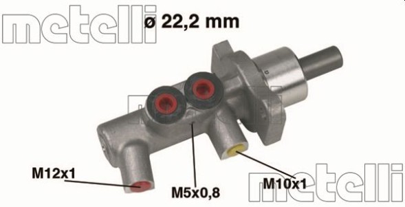 05 0383 METELLI Циліндр гідравлічний гальмівний