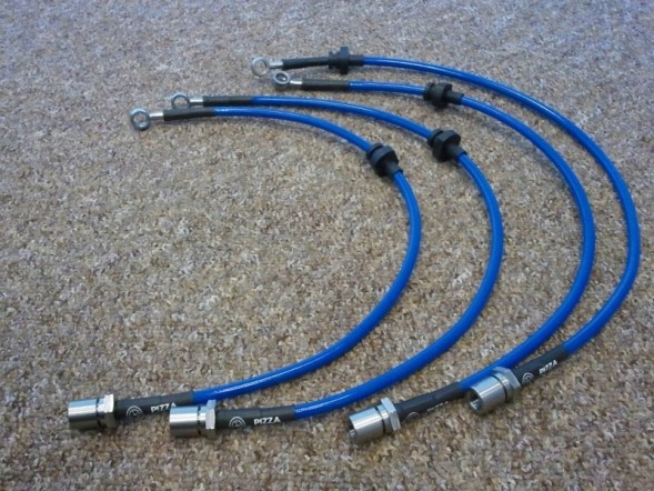 Pizza Brakes Przewody hamulcowe w oplocie Subaru Impreza GT GC8 Гальмівні дроти в обплетенні Subaru Impreza GT GC8