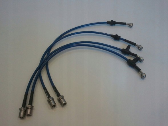 Pizza Brakes Przewody hamulcowe w oplocie Subaru Impreza GT GC8 Гальмівні дроти в обплетенні Subaru Impreza GT GC8