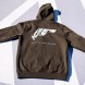 Китай HOODIE-UJRLOGODO-XL JR Толстовка унісекс на блискавці з логотипом темно-оливкового кольору, розмір XL